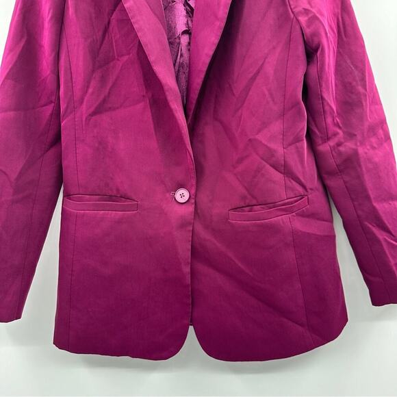RTR Endless Rose‎ Purple Pink Single Breasted Long Sleeve Blazer Sz S - Picture 5 of 13